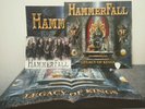 HammerFall – Legacy Of Kings. SIGNED COVER & CARD  RED LP. Never played + pick