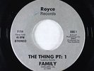 Funk Electro Novelty 45 - Family - The Thing - Royce - VG++ rare