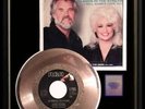 KENNY ROGERS DOLLY PARTON GOLD RECORD  ISLANDS IN THE STREAM RARE NON RIAA AWARD