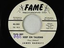 Northern Soul 45 - James Barnett - Keep On Talking - Fame - VG+