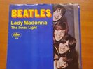 THE BEATLES LADY MADONNA THE INNER LIGHT 45 AND P.S. WITH FAN CLUB POSTER OFFER