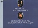 FRANCK & PROKOFIEV Violin Sonatas RICCI ARGERICH Etcetera ETC-1038 LP NM 1979