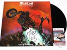 MEAT LOAF SIGNED 'BAT OUT OF HELL' VINYL RECORD ALBUM LP MEATLOAF PROOF JSA COA