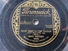 Bing Crosby 78rpm Single 10-inch Brunswick Records #6406 How Deep-Is-The Ocean