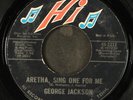 GEORGE JACKSON: aretha, sing one for me / i'm gonna wait HI 7