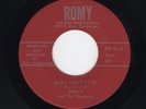S. Txs Rocker/Teen PHIL V/VISCOUNTS Baby Don't Stop/My Darlean ROMY VG++ HEAR