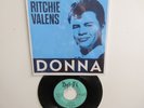 ' RITCHIE VALENS '  HIT 45 + PICTURE [ DONNA / LA BAMBA ]  1958