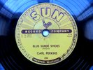 CARL PERKINS - BLUE SUEDE SHOES - SUN ORIGINAL  78 RPM RECORD