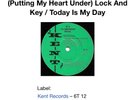 Sharon Scott / Dean Courtney - (Putting My Heart Under) Lock And Key