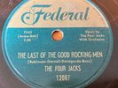 LAST OF THE GOOD ROCKING MEN 78 RPM 10