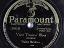Blues 78 WALTER HAWKINS Voice Throwin' Blues PARAMOUNT 12802 HEAR 840