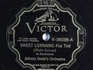 Jazz 78 JOHNNY DODDS ORCHESTRA Sweet Loraine VICTOR V-38038 E+ HEAR 1089