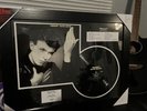 David Bowie HEROES vinyl and cover art with track list frame