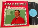 Jim Reeves 12 Songs Of Christmas LP RCA Camden UK Press Stereo Holiday VG+
