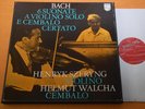 Szeryng Walcha Bach Six Violin Sonatas Dutch Philips Stereo 2LP Box 1970 NM