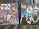 2- Star Wars And EMPIRE STRIKES BACK 33 1/3 RPM 24 Page READ BOOK & RECORD Set