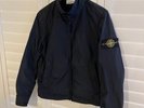 STONE ISLAND Micro Reps Navy Blue Harrington Bomber Jacket Size Large P2P 22”