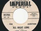 BOB LUMAN - All Night Long / Red Cadillac - IMPERIAL - Rockabilly 45 WLP  1960