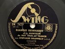 78rpm - DJANGO REINHARDT & HOT CLUB DE FRANCE Coquette - EX+ SWING SW 242