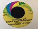Marvin Holmes & The Uptights – You're My Girl - USA - UNI Records (1969) - EX