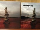 SEVENDUST BLOOD & STONE RED BLACK SILVER MARBLE  VINYL LP + SIGNED FLAT BLOW OUT