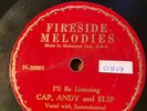 Fireside Melodies WARREN CAPLINGER Nobody Answered Me 78 rpm Pre war Country E
