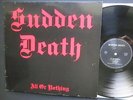 SUDDEN DEATH, All Or Nothing, Rare original MPB Records Vinyl LP 1987, Metal