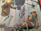 GUNS'N'ROSES APPETITE FOR DESTRUCTION BLUE VINYL LP SIGNED BY STEVEN ADLER