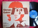 GIORGIO GABER Far finta di essere sani Doppio LP ITALY 1973 MINT-