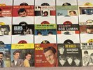 (15 LOT) 45rpms w/ Picture Sleeves BEATLES . PAUL ANKA . FRANKIE AVALON, etc....