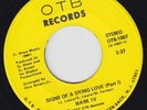 70s FUNK SOUL 45 MARK IV SIGNS OF A DYING LOVE OTB 1007 VG++ to NEAR MINT