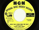 Northern Soul 45 - Carol And Gerri - How Can I Ever Find The Way/Heartache - MGM