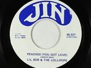 Funk 45 - Lil Bob & The Lollipops - Peaches (You Got Love) - Jin - VG++