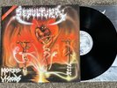 SEPULTURA - Morbid Visions / Bestial Devastation 1991 LP EX+ RARE RC 9276 1