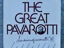Luciano Pavarotti signed autograph LP vinyl record front cover 1977 England