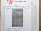 The Camberwell Now ‎– Meridian lp vinyl test press