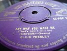 ELVIS PRESLEY .ANYWAY YOU WANT ME / LOVE ME TENDER ORIG HMV 45 EX++++++