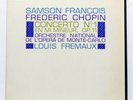 SAMSON FRANCOIS - CHOPIN piano concerto no.1 - COLUMBIA CCA1066 stereo LP