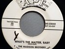 HEAR IT 60's Doo-Wop Promo 45 rpm Madison Brothers 