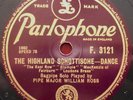 1928 Celtic/Scottish bagpipe solos PIPE MAJOR WILLIAM ROSS ‎Sword Dance  *HEAR