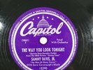 SAMMY DAVIS JR. 1st Solo Recording as Sammy Davis Jr. 78RPM Capitol #15390 V+/V+