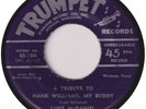 LUKE McDANIEL “A Tribute To Hank Williams” TRUMPET (1953)
