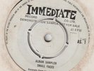 Small Faces Album Sampler Immediate AS. 1 VG Demo One sided