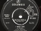 LITTLE RICHARD ‎– I Need Love - RARE 1966 Columbia 45 DB 8058 superb
