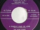 50s SOUL 45 HEAR The Harp-Tones A SUNDAY KIND OF LOVE 1953 Bruce VG
