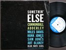 CANNONBALL ADDERLEY MILES DAVIS Somethin' Else LP BLUE NOTE BLP 1595 NY EAR MONO