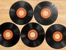 5 SEEBURG 16 2/3 RPM RECORDS 9 INCH BACKGROUND MUSIC & CHRISMAS