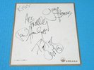 KISS Victor Promo Autographed Sheet for The Originals 3LP Reservation 1977 Japan