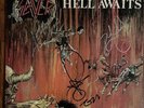 SLAYER Autographed Hell Awaits Vinyl LP Original Pressing Metal Blade Records