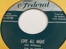 THE PLATTERS Love All Night/ Tell The World. Federal 12188 Vocal Group
